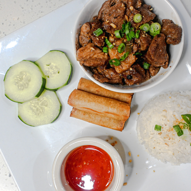 Pork Adobo plate.