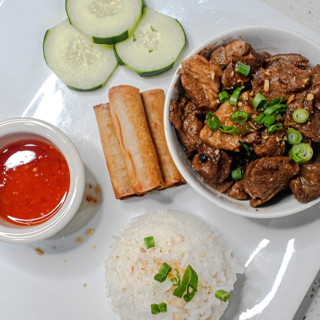 Pork Adobo Plate.