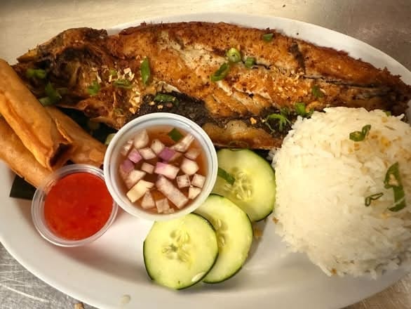 Bangus breakfast plate.