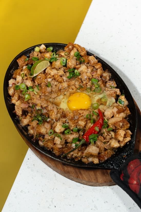 Sisig breakfast plate.